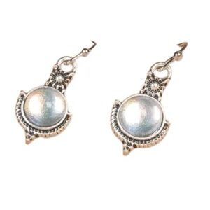 Earrings Drop Fashion Silver Fishhook Pearl Dangle Moonstone Iridescent NEW